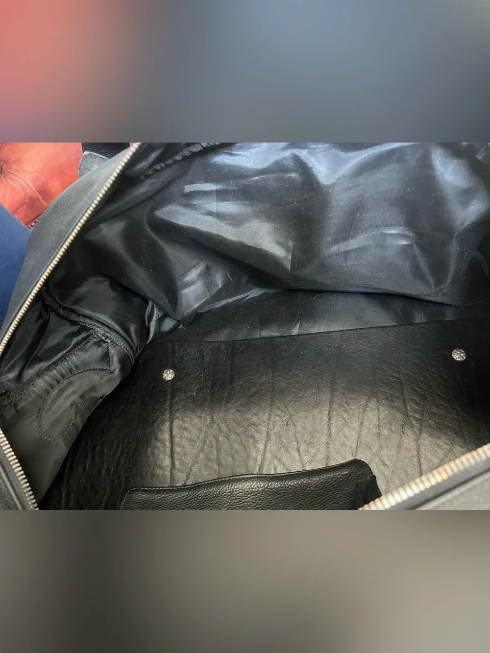 SOFFER ARI Large Duffel Preferable N.C. Silver with Black Rhodium Finish.